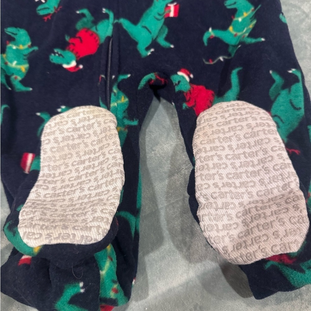 Carter's Christmas Dinosaur Pajamas-3Y - Picture 4 of 4